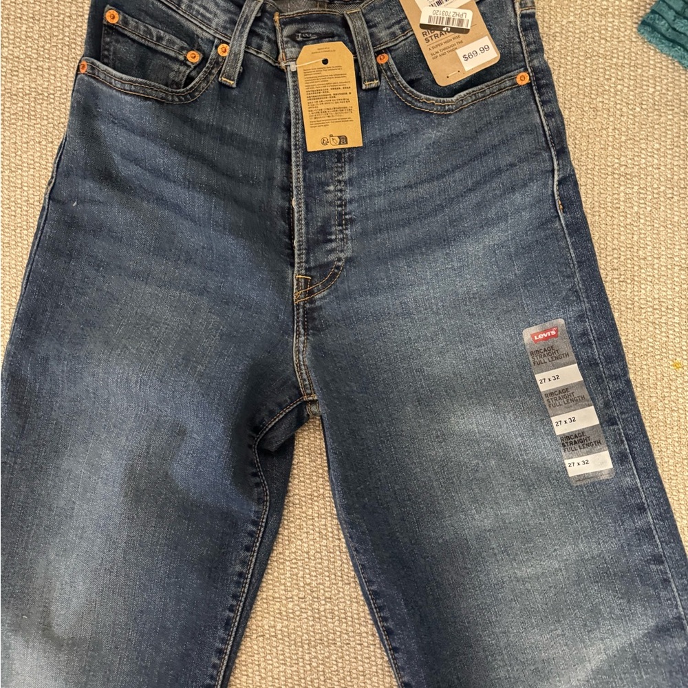 Levi’s Ribcage Straight Full Length Jeans Size 27 x 32